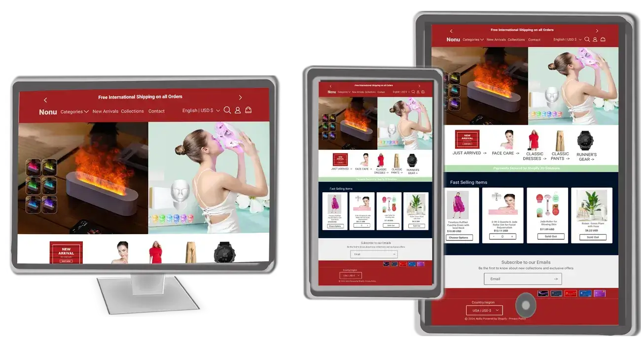 An illustrative image of our project that ensures responsiveness across all devices and seamless users experience
