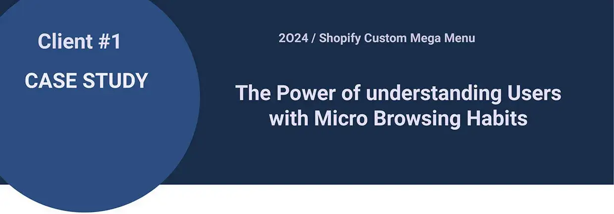 Pictorial Illustration of a case study on how to Cater to users with micro browsing habits using Shopify tag-based navigation system and mega menus